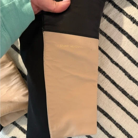 Stuart Weitzman 5050 Leather Over the Knee Boot Black size 11 - Picture 7 of 10